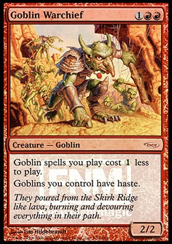 Goblin Warchief (V.1) - Friday Night Magic Promos (Rare)