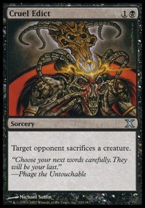 Cruel Edict - Tenth Edition (Uncommon) [10E-133]