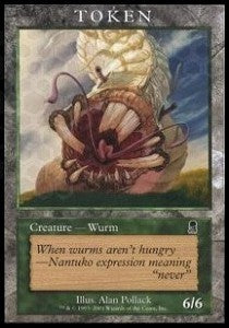 Wurm Token (Green 6/6) - Player Rewards Promos (Token) [MPR-33]