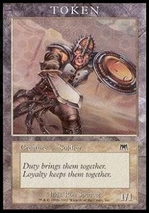 Soldier Token (White 1/1) - Player Rewards Promos (Token) [MPR-36]