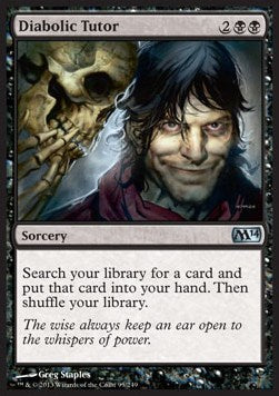 Diabolic Tutor - Magic 2014 (Uncommon) [M14-95]