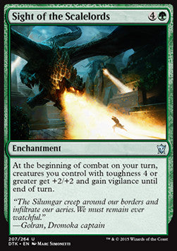 Sight of the Scalelords - Dragons of Tarkir (Uncommon) [DTK-207]