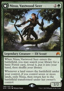 Nissa, Vastwood Seer // Nissa, Sage Animist - Magic Origins (Mythic) [ORI-189]