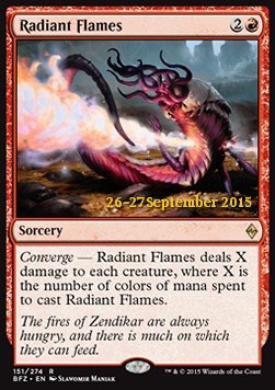 Radiant Flames - Battle for Zendikar: Promos (Rare) [PBFZ-151]