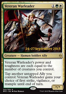 Veteran Warleader - Battle for Zendikar: Promos (Rare) [PBFZ-221]