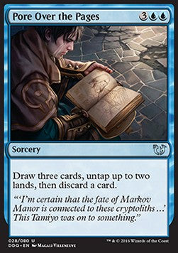 Pore Over the Pages - Duel Decks: Blessed vs. Cursed (Uncommon) [DDQ-28]