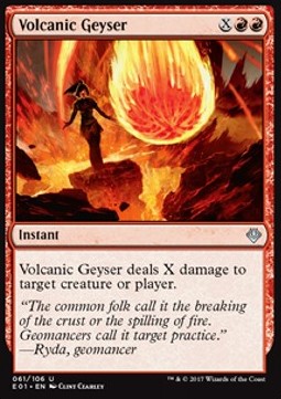Volcanic Geyser - Archenemy: Nicol Bolas (Uncommon) [E01-61]