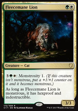 Fleecemane Lion - Commander 2017 (Rare) [C17-172]