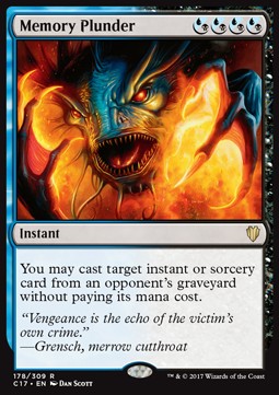 Memory Plunder - Commander 2017 (Rare) [C17-178]
