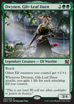 Dwynen, Gilt-Leaf Daen - Duel Decks: Elves vs. Inventors (Rare) [DDU-2]