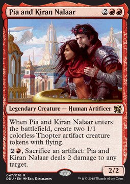 Pia and Kiran Nalaar - Duel Decks: Elves vs. Inventors (Rare) [DDU-47]