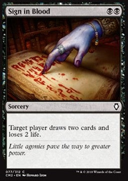 Sign in Blood - Commander Anthology II (Common) [CM2-77]