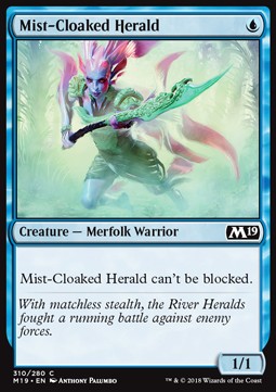 Mist-Cloaked Herald - Core 2019 (Common) [M19-310]