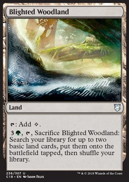 Blighted Woodland - Commander 2018 (Uncommon) [C18-236]