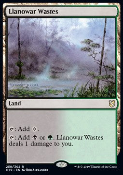 Llanowar Wastes - Commander 2019 (Rare) [C19-258]