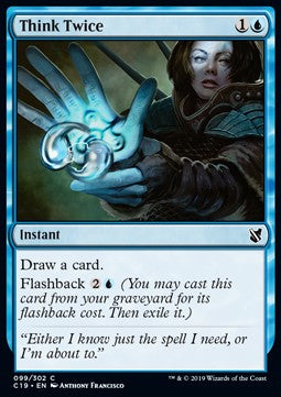 Think Twice - Commander 2019 (Common) [C19-99]