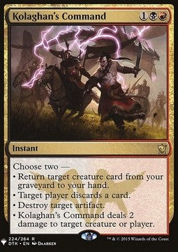 Kolaghan's Command - Mystery Booster (Rare) [MYS-224]