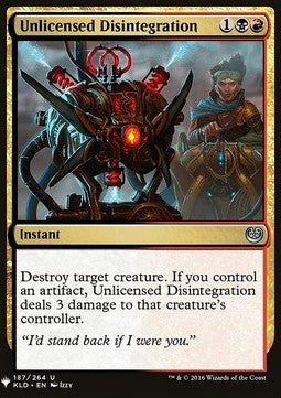 Unlicensed Disintegration - Mystery Booster (Uncommon) [MYS-187]