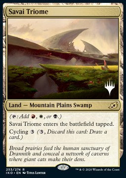 Savai Triome (V.1) - Ikoria: Lair of Behemoths: Promos (Rare) [PIKO-253]