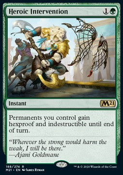 Heroic Intervention - Core 2021 (Rare) [M21-188]