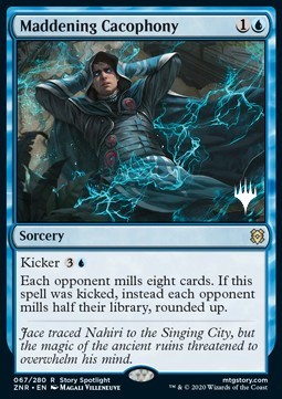 Maddening Cacophony (V.1) - Zendikar Rising: Promos (Rare) [PZNR-67]