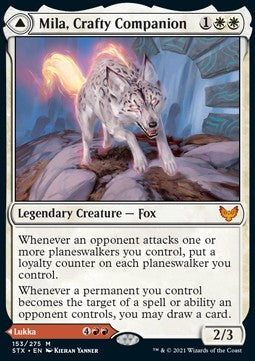 Mila, Crafty Companion // Lukka, Wayward Bonder - Strixhaven: School of Mages (Mythic) [STX-153]