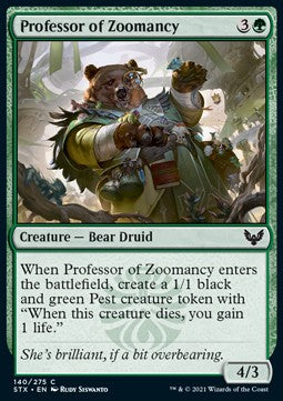 Professor of Zoomancy - Strixhaven: School of Mages (Common) [STX-140]