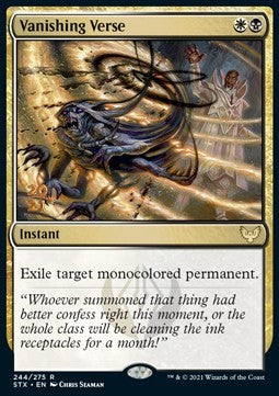 Vanishing Verse (V.1) - Strixhaven: School of Mages: Promos (Rare) [PSTX-244]