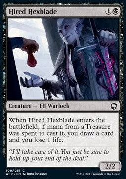 Hired Hexblade - Adventures in the Forgotten Realms (Common) [AFR-109]