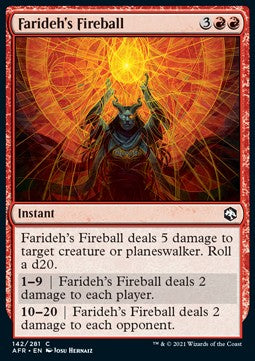Farideh's Fireball - Adventures in the Forgotten Realms (Common) [AFR-142]