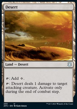 Desert - Commander: Adventures in the Forgotten Realms (Uncommon) [AFC-233]