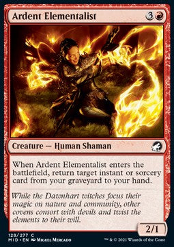 Ardent Elementalist - Innistrad: Midnight Hunt (Common) [MID-128]