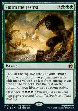 Storm the Festival - Innistrad: Midnight Hunt (Rare) [MID-200]