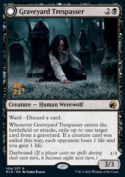 Graveyard Trespasser // Graveyard Glutton - Innistrad: Midnight Hunt: Promos (Rare) [PMID-104]