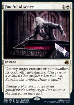 Fateful Absence (V.2) - Innistrad: Midnight Hunt: Promos (Rare) [PMID-18]