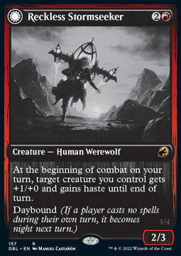 Reckless Stormseeker // Storm-Charged Slasher - Innistrad: Double Feature (Rare) [DBL-157]