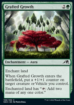 Grafted Growth - Kamigawa: Neon Dynasty (Common) [NEO-188]
