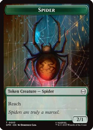 Spider // Treasure Double-Sided Token (SPM-3 // 7) - Marvel's Spider-Man Foil