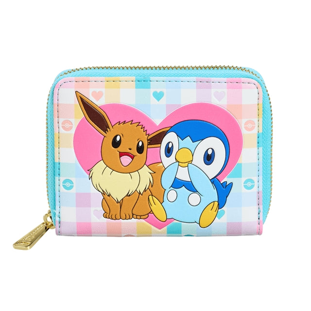 POKEMON - PORTAFOGLIO CON ZIP - PIPLUP AND EEVEE FRIENDS