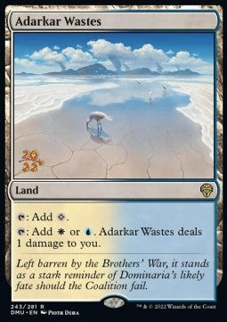 Adarkar Wastes (V.1) - Dominaria United: Promos (Rare) [PDMU-243]