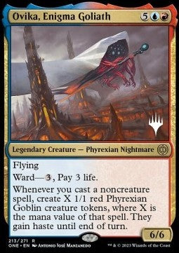 Ovika, Enigma Goliath (V.2) - Phyrexia: All Will Be One: Promos (Rare) [PONE-213]