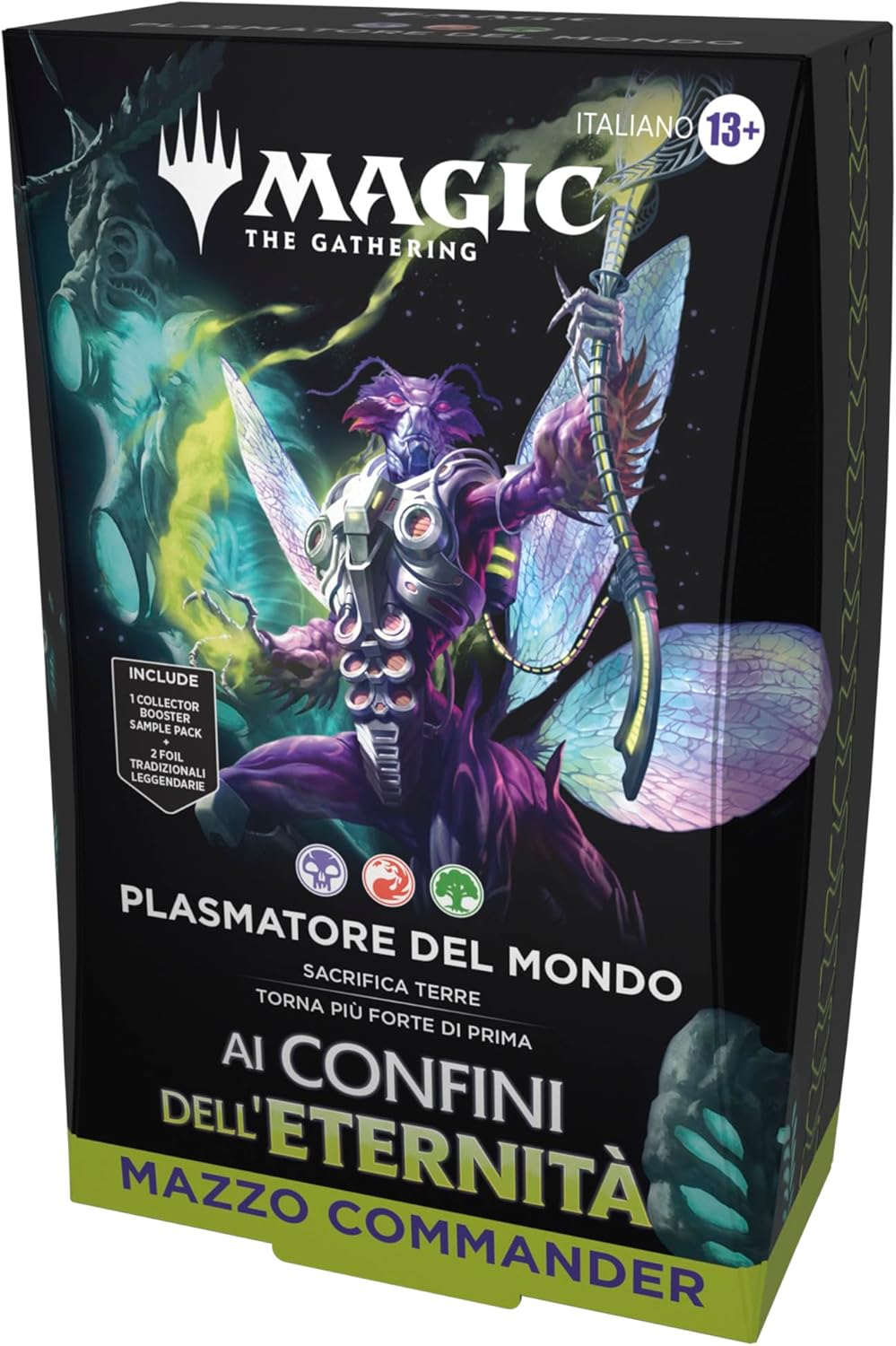 Mazzo Commander di Magic: The Gathering - Ai Confini dell'Eternità - Plasmatore del Mondo (mazzo da 100 carte, Collector Booster Sample Pack da 2 carte + accessori) (Versione Italiana)