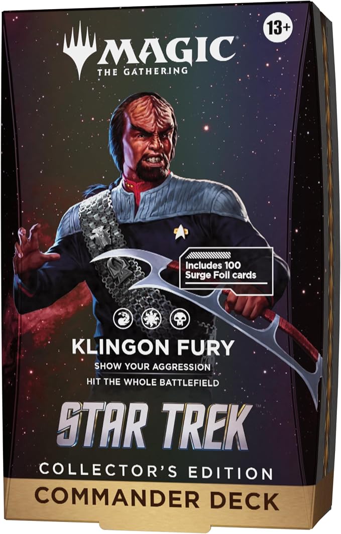 Mazzo Commander Collector’s Edition Magic: The Gathering | Star Trek - Klingon Fury (Versione Inglese)