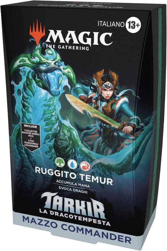 Mazzo Commander di Magic: The Gathering Tarkir: La Dracotempesta - Ruggito Temur (Versione Inglese)
