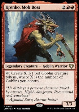 Krenko, Mob Boss - Commander Masters (Rare) [CMM-238]