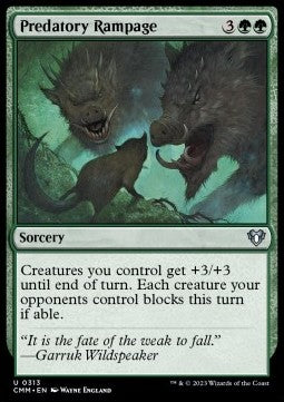 Predatory Rampage - Commander Masters (Uncommon) [CMM-313]