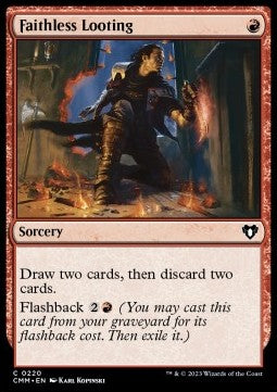Faithless Looting - Commander Masters (Common) [CMM-220]