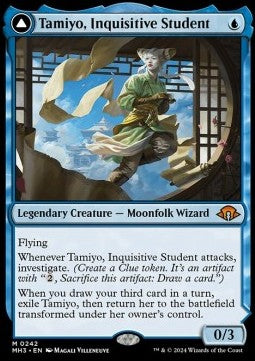 Tamiyo, Inquisitive Student // Tamiyo, Seasoned Scholar - Modern Horizons 3 (Mythic) [MH3-242]
