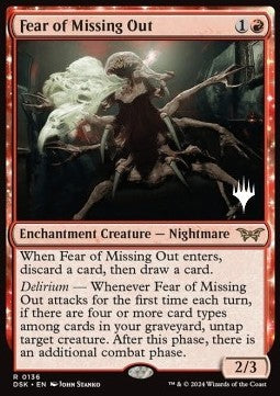 Fear of Missing Out (V.2) - Duskmourn: House of Horror: Promos (Rare) [PDSK-136]