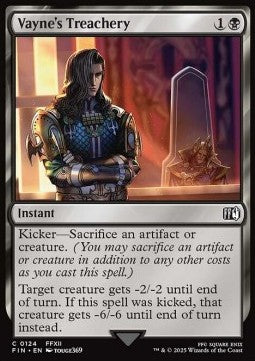 Vayne's Treachery - Magic: The Gathering - FINAL FANTASY (Common) [FIN-124]